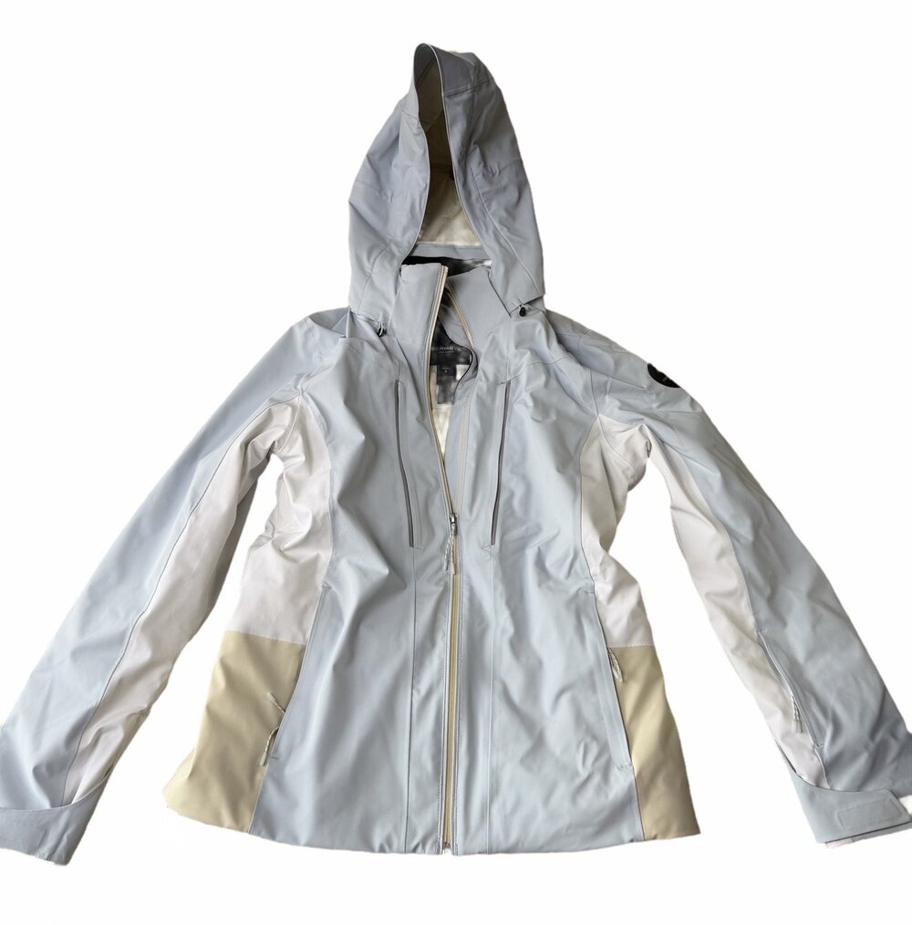 Obermeyer Skiing Glade Jacket Womens Blue Colorblock Long Sleeve Full Zip Size 8